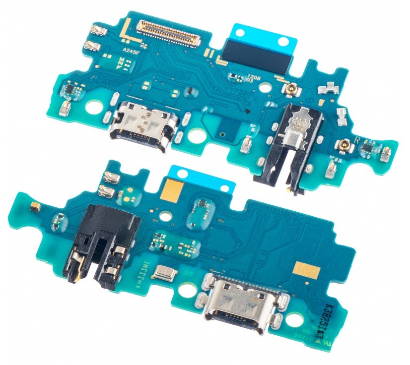 Flex Samsung A245 A24 4G priekš plugin, microphone, headphone connector original (service pack)