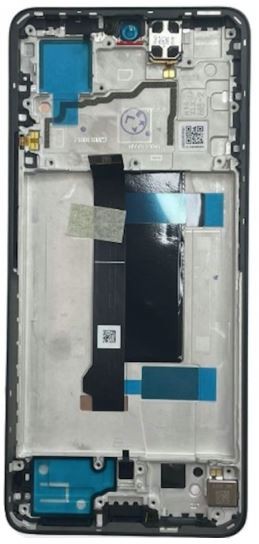 LCD screen Xiaomi Redmi Note 13 Pro 5G ar touch screen ar frame Olive Zaļš (saderīgs ar Poco X6 5G) original (service pack)