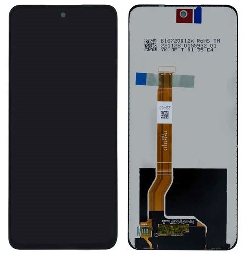 LCD screen Realme 12 5G ar touch screen Melns ORG