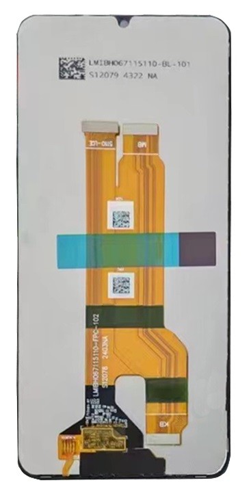 LCD screen Realme C61 4G/C63 4G/N63 4G ar touch screen Melns ORG