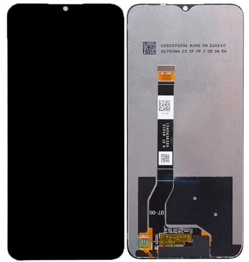 LCD screen Realme Narzo 50 5G/V23 4G/Oppo A97 5G ar touch screen Melns ORG