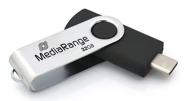 USB zibatmiņa USB-C 32GB MediaRange MR1952