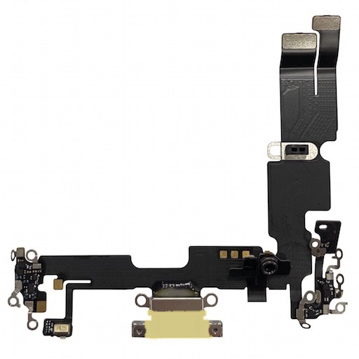 Flex priekš iPhone 14 Plus priekš charging connector ar microphone Dzeltens used ORG