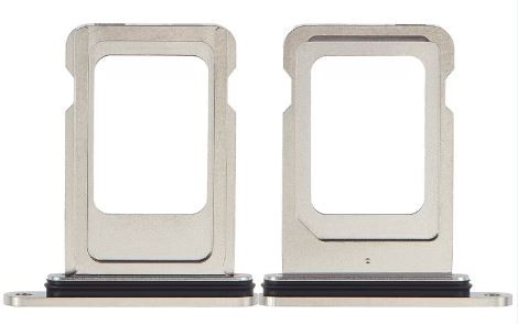SIM card holder priekš iPhone 15 Pro/15 Pro Max Balts Titanium ORG