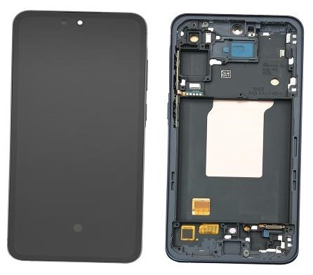 LCD screen Samsung A556 A55 5G ar touch screen un frame Navy OLED (real size)