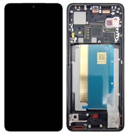 LCD screen Xiaomi Poco F6 Pro ar touch screen ar frame Melns original (service pack)