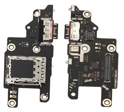 Flex Xiaomi Poco X6 Pro 5G with charging connector and microphone, SIM card contact original (service pack)