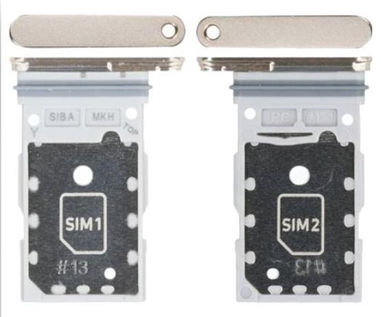 SIM card holder Samsung S921 S24/S926 S24 Plus Dual Amber Dzeltens original (service pack)