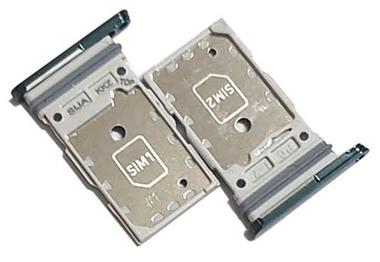 SIM kartes turētājs Samsung S901/S906 S22/S22 Plus Dual Green originalus (servisa pakete)