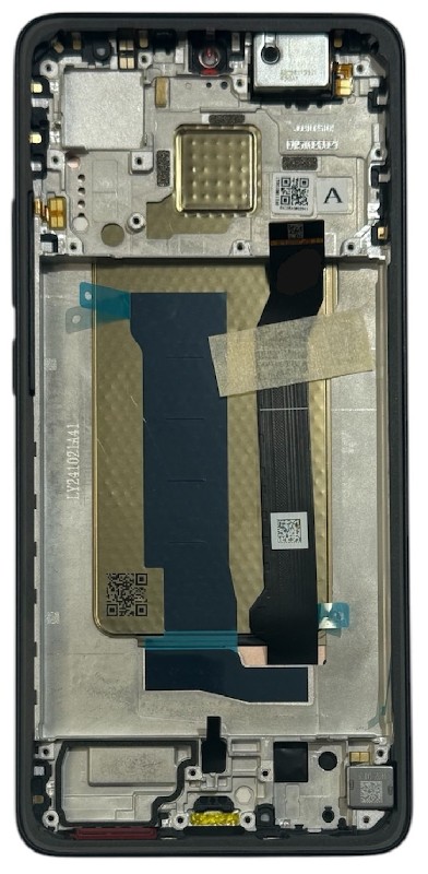 LCD screen Xiaomi Poco X7 Pro 5G ar touch screen ar frame Melns original (service pack)