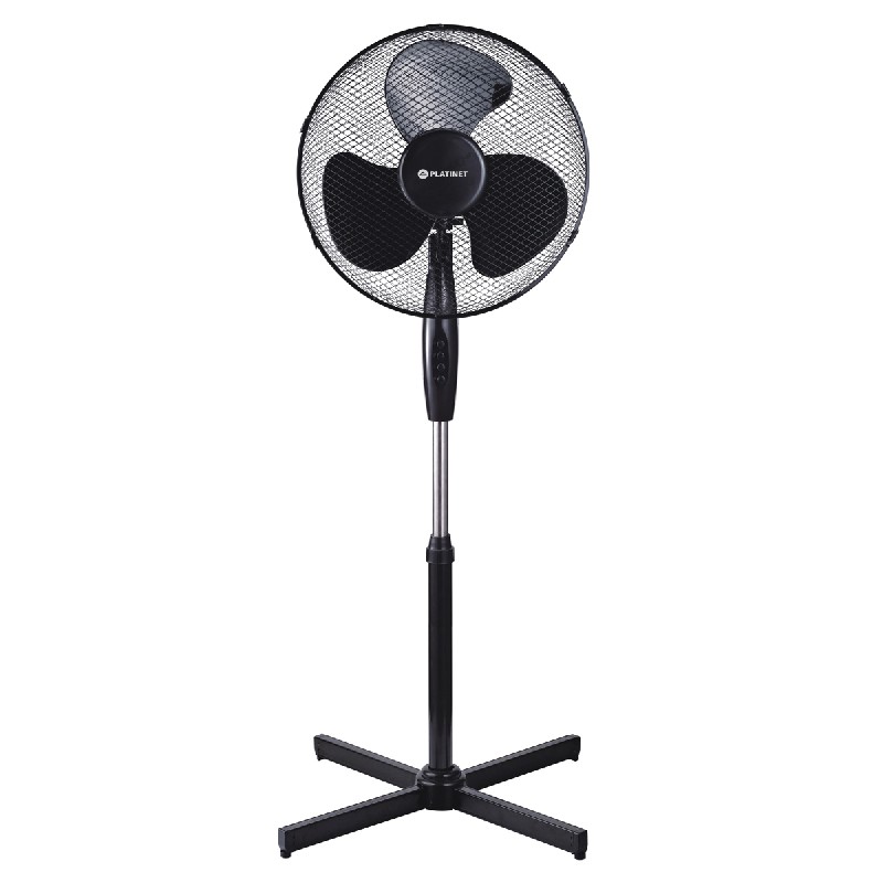 Platinet standing fan 16" melns