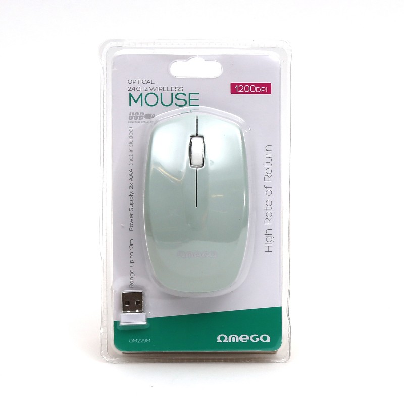 Mouse OMEGA OM229M bezvadu, nano piparmētru