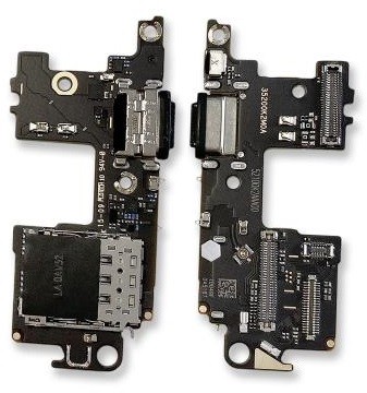 Flex Xiaomi Mi 11 ar charging connector un microphone, SIM card contact original (service pack)