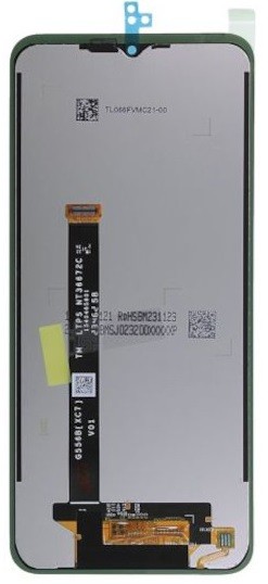 LCD screen Samsung G766 Xcover 7 Pro 2025 ar touch screen melns original (service pack)