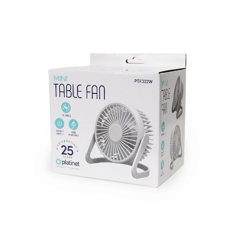 Platinet standing fan (15cm x 15cm x 12cm) balts