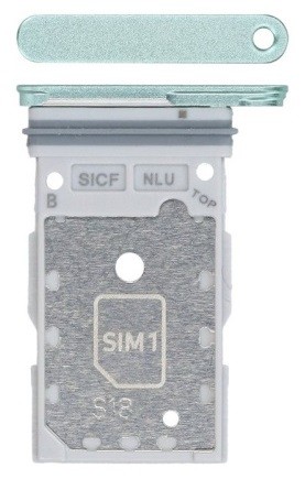 SIM card holder Samsung S931 S25/S936 S25 Plus Dual Piparmētru original (service pack)