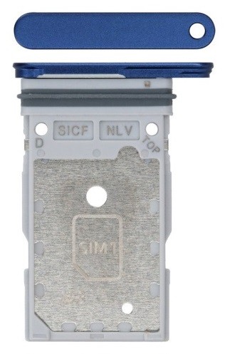 SIM kartes turētājs Samsung S931 S25/S936 S25 Plus Dual Tumši zils oriģināls (servisa komplekts)