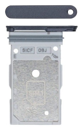 SIM card holder Samsung S931 S25/S936 S25 Plus Dual Melns original (service pack)