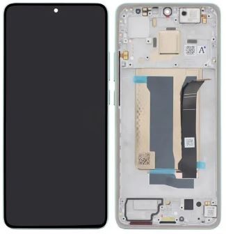 LCD screen Xiaomi Poco X7 Pro 5G ar touch screen ar frame Zaļš original (service pack)