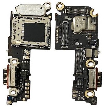 Flex Xiaomi 13 ar charging connector un microphone, SIM card contact original (service pack)