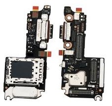 Flex Xiaomi 15 ar charging connector un microphone, SIM card contact original (service pack)