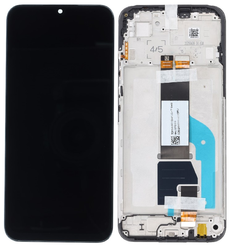 LCD screen Xiaomi Redmi 15C 4G (Global)/Poco C85 4G (Global) ar touch screen un frame Melns original (service pack)