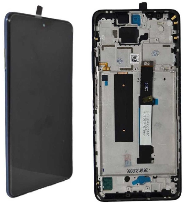 LCD screen Xiaomi Mi 10T Lite 5G ar touch screen ar frame Pearl Pelēks/Tarnish original (used Grade A)