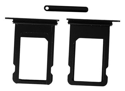 SIM card holder priekš iPhone 8/SE 2020/SE 2022 melns original (used Grade A)
