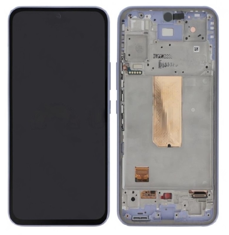 LCD screen Samsung A546 A54 5G 2023 ar touch screen un frame Violets original (assembled service pack)