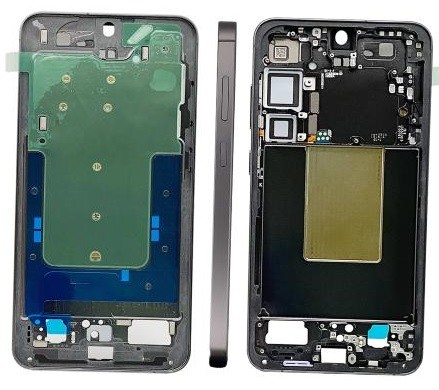 Middle housing Samsung S926 S24 Plus Phantom Melns original (service pack)