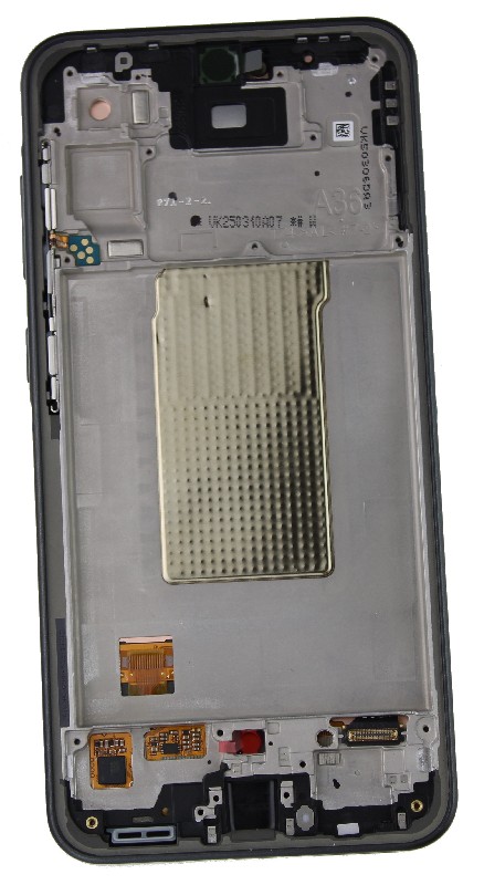 LCD screen Samsung A366 A36 5G ar touch screen un frame Awesome Melns original (service pack)