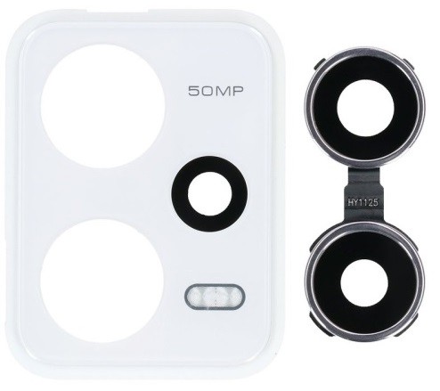Xiaomi Redmi Note 12 Pro 5G lens for camera (frame + lens 3pcs) Polar White original (used Grade A)