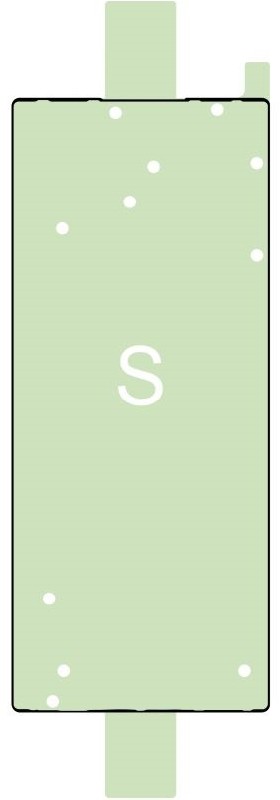 Sticker priekš LCD Samsung F956 Z Fold6 5G original (service pack)