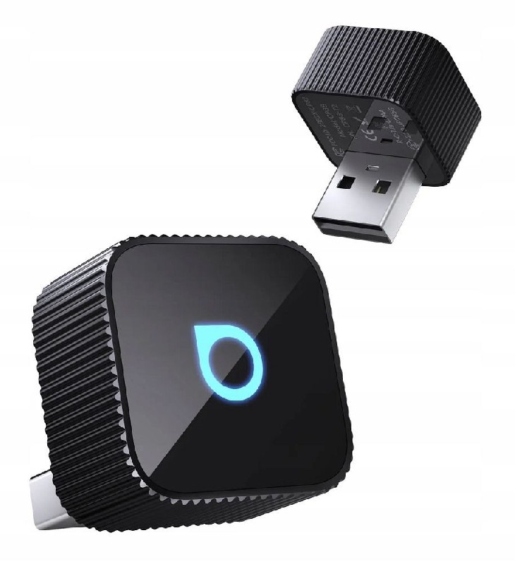 Audio adapteris Car OTTOCAST Mini Cube T2 (CarPlay Android auto) melns