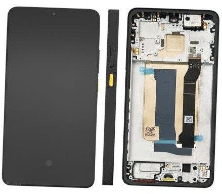 LCD screen Xiaomi Poco X7 Pro 5G ar touch screen ar frame Dzeltens original (service pack)