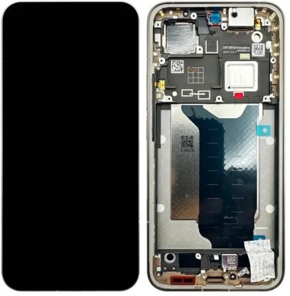 LCD ekrāns Xiaomi 15T Pro 5G ar skārienekrānu ar rāmi Pelēks oriģināls (servisa iepakojums)