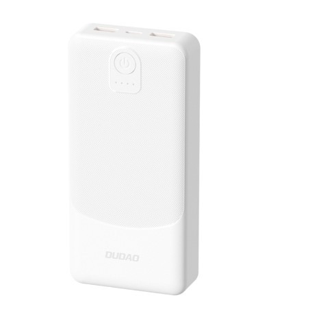 External baterija PORTATĪVAIS LĀDĒTĀJS Dudao (K10) 10000mAh (1xUSB-C ; 2xUSB 2.4A) balts