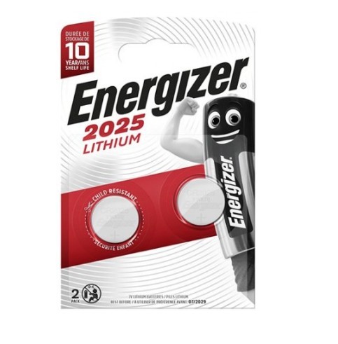 Litija baterijas ENERGIZER 3V CR2025 (2 gab.)