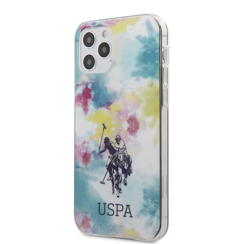 US Polo USHCP12MPCUSML iPhone 12/12 Pro 6,1" viedtālruņa apvalks - daudzkrāsains Tie & Dye Collection