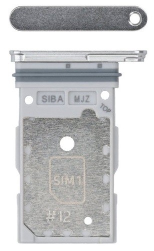 SIM kartes turētājs Samsung S921 S24/S926 S24 Plus Dual Marble Grey oriģināls (lietots A klase)