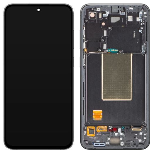 LCD screen Samsung S721 S24 FE 5G ar touch screen ar frame Graphite original (assembled service pack)