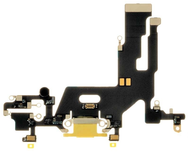 Flex priekš iPhone 11 priekš charging connector ar microphone Dzeltens original (used Grade A)