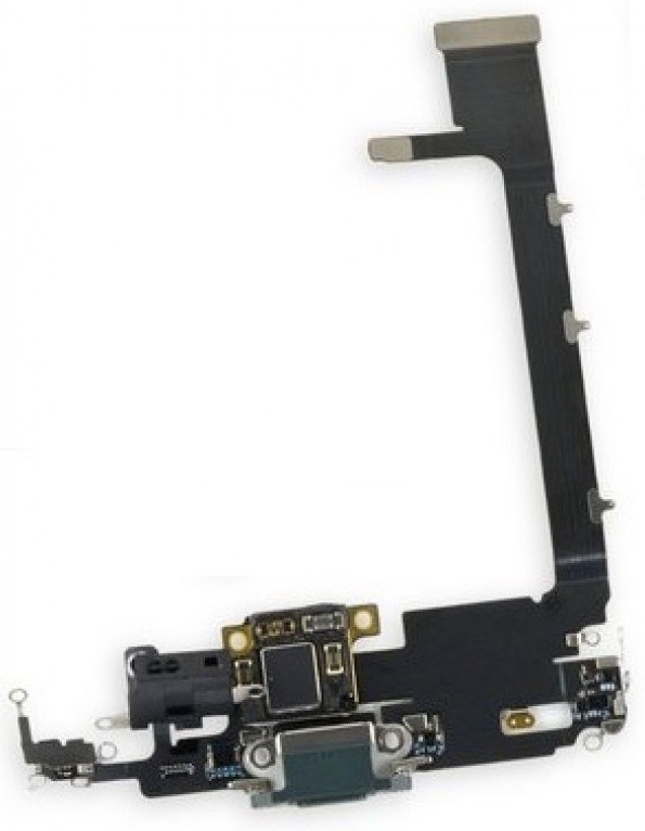 Flex priekš iPhone 11 Pro priekš charging connector ar microphone Midnight Zaļš original (used Grade A)