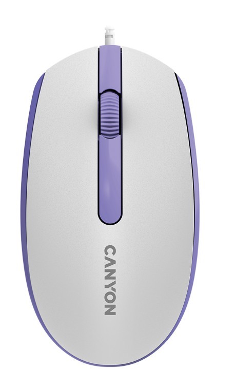 Mouse CANYON M-10 (CNE-CMS10WL) optical, balts pearl