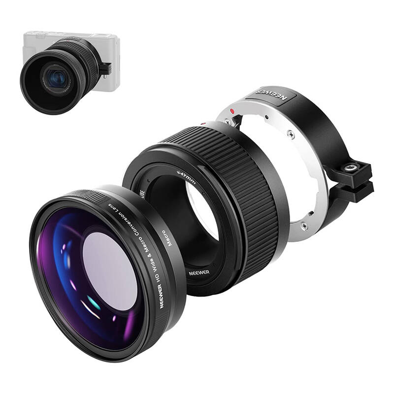 Neewer platleņķa objektīvs Sony ZV1 (melns)