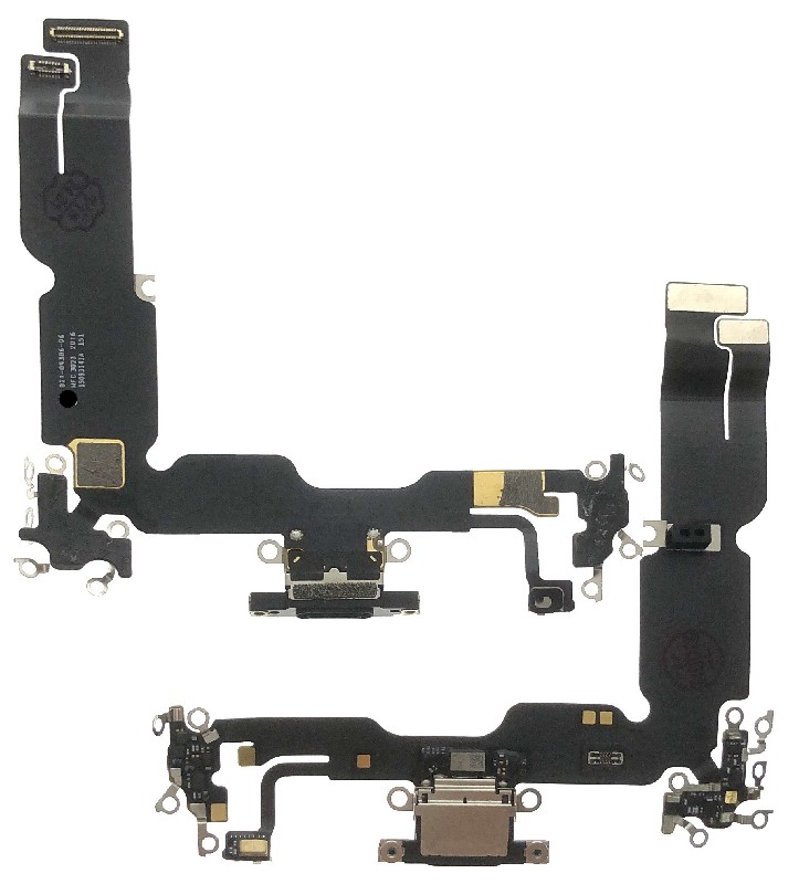 Flex priekš iPhone 15 Plus priekš charging connector ar microphone Melns original (used Grade A)