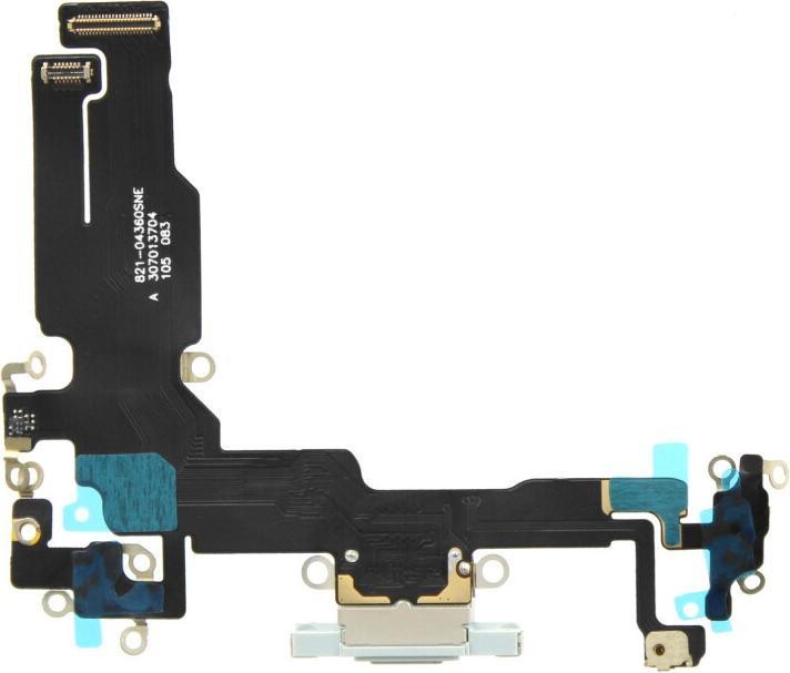 Flex priekš iPhone 15 priekš charging connector ar microphone Zils original (used Grade A)