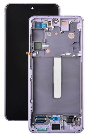 LCD screen Samsung G990 S21 FE 5G ar touch screen ar frame Lavender original (used Grade A)