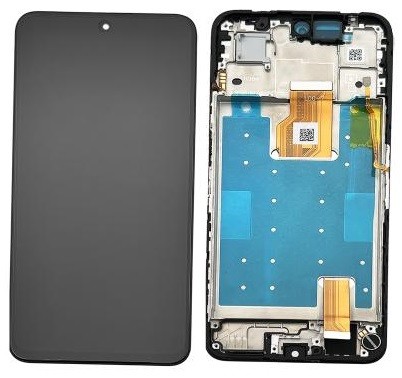 LCD screen Huawei Honor 400 Smart 5G with touch screen with frame melns original (service pack)