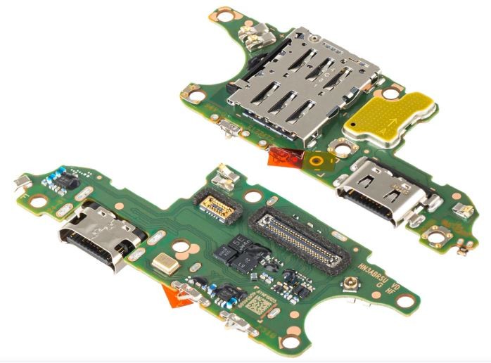 Flex Huawei Honor 400 Lite for plugin, microphone, SIM connector original (service pack)